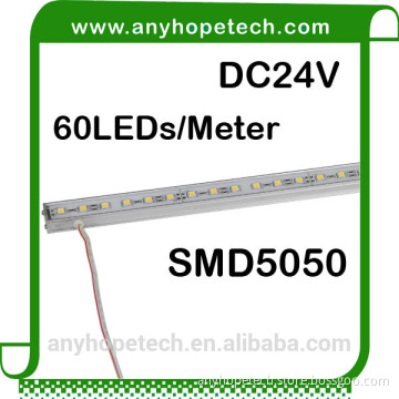 Top quality 24V 14.4W 60 LED rigid strips for indoor lighting